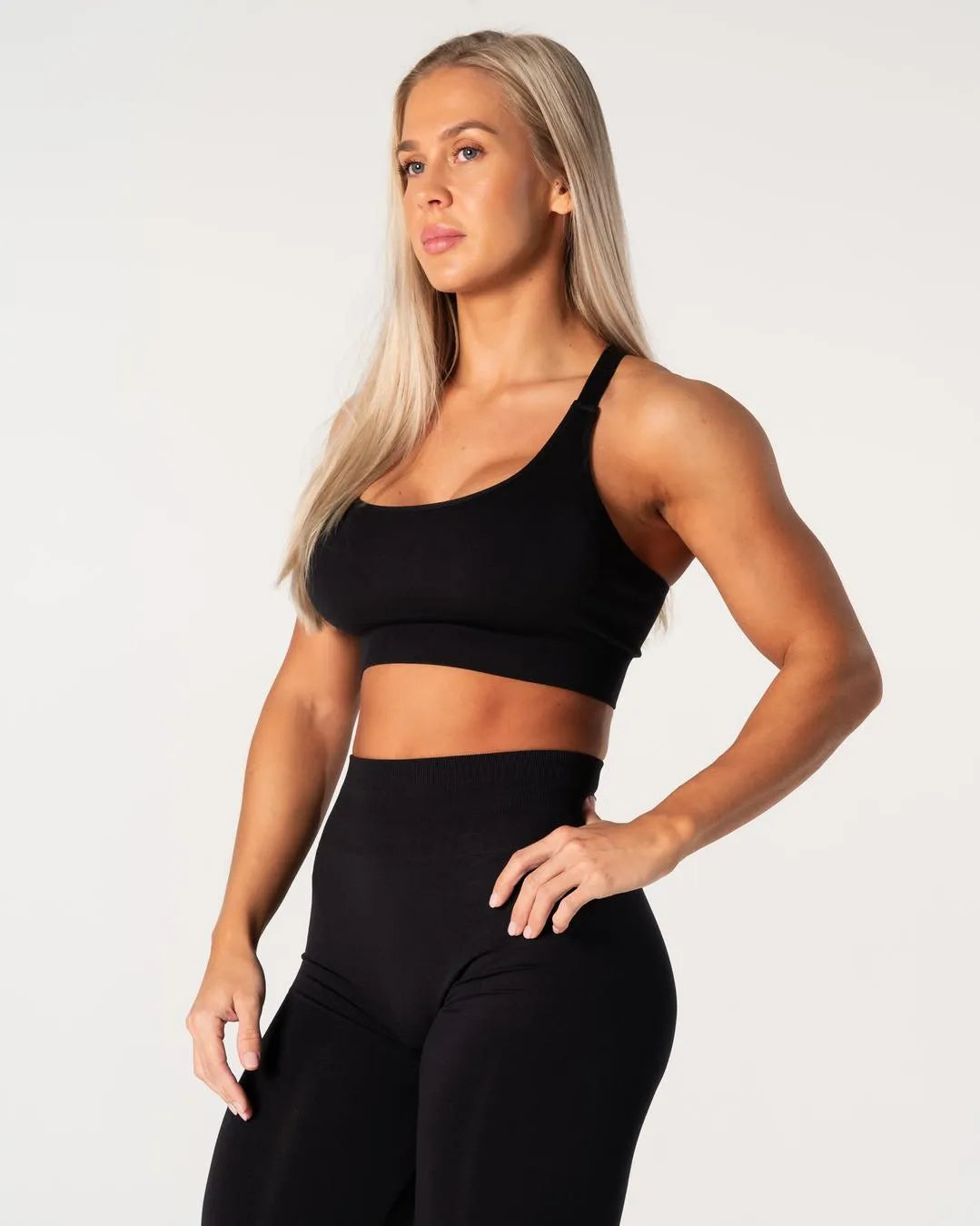 Prime Scrunch Top - Black